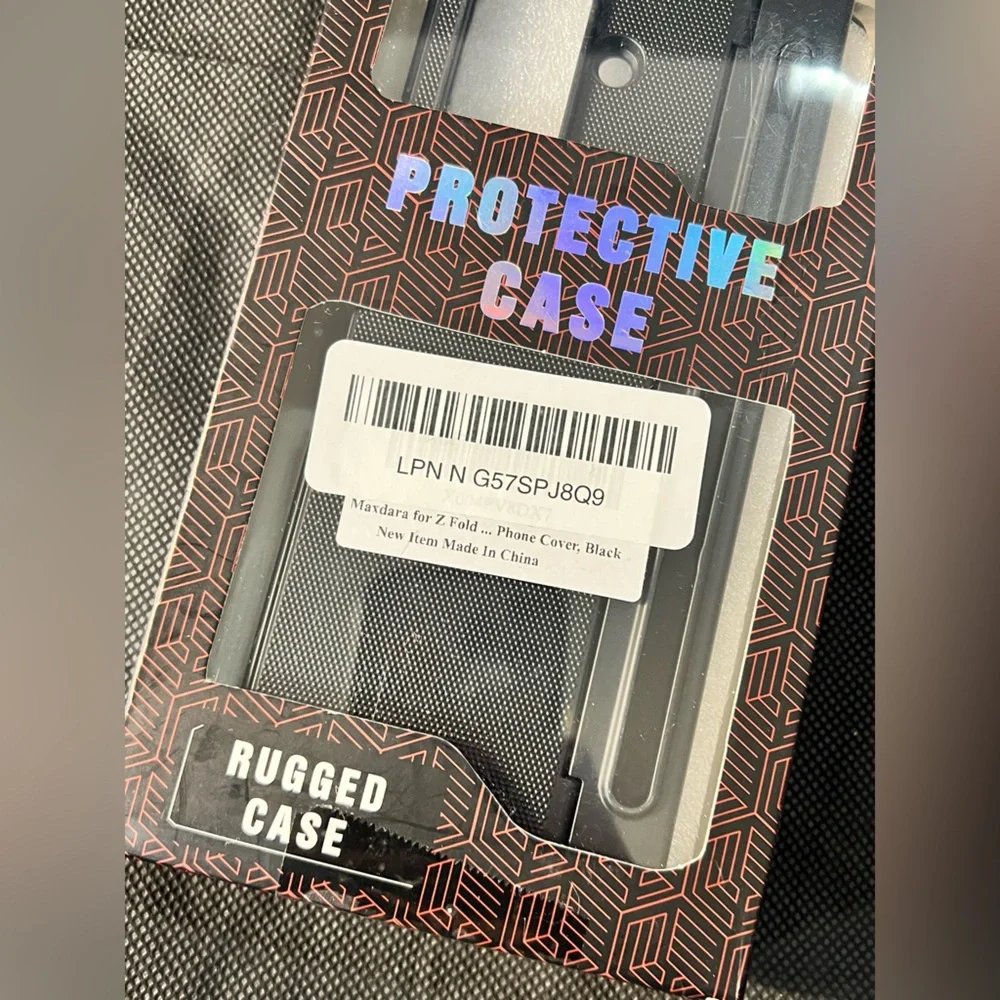 Galaxy Z fold Protective Black Rugged Case for Electronics
